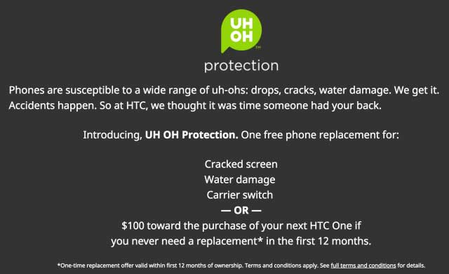 HTC Uh-Oh Protection